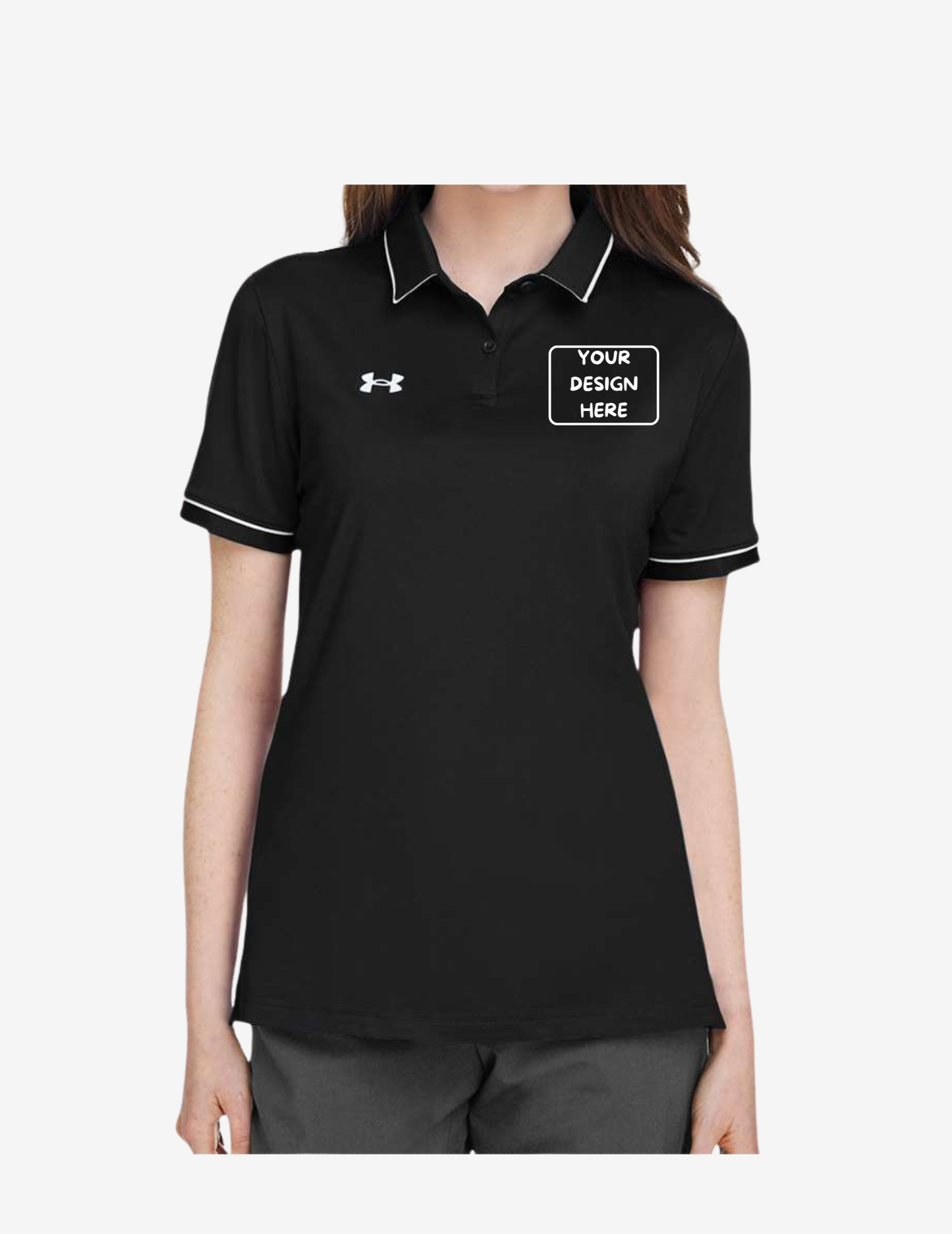Under Armour Women's Tipped Teams Performance Polo