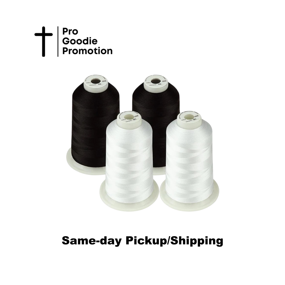5500Y Polyester Machine Embroidery Thread – Huge Single Spool Pack of 4 | Pro Goodie Promotion
