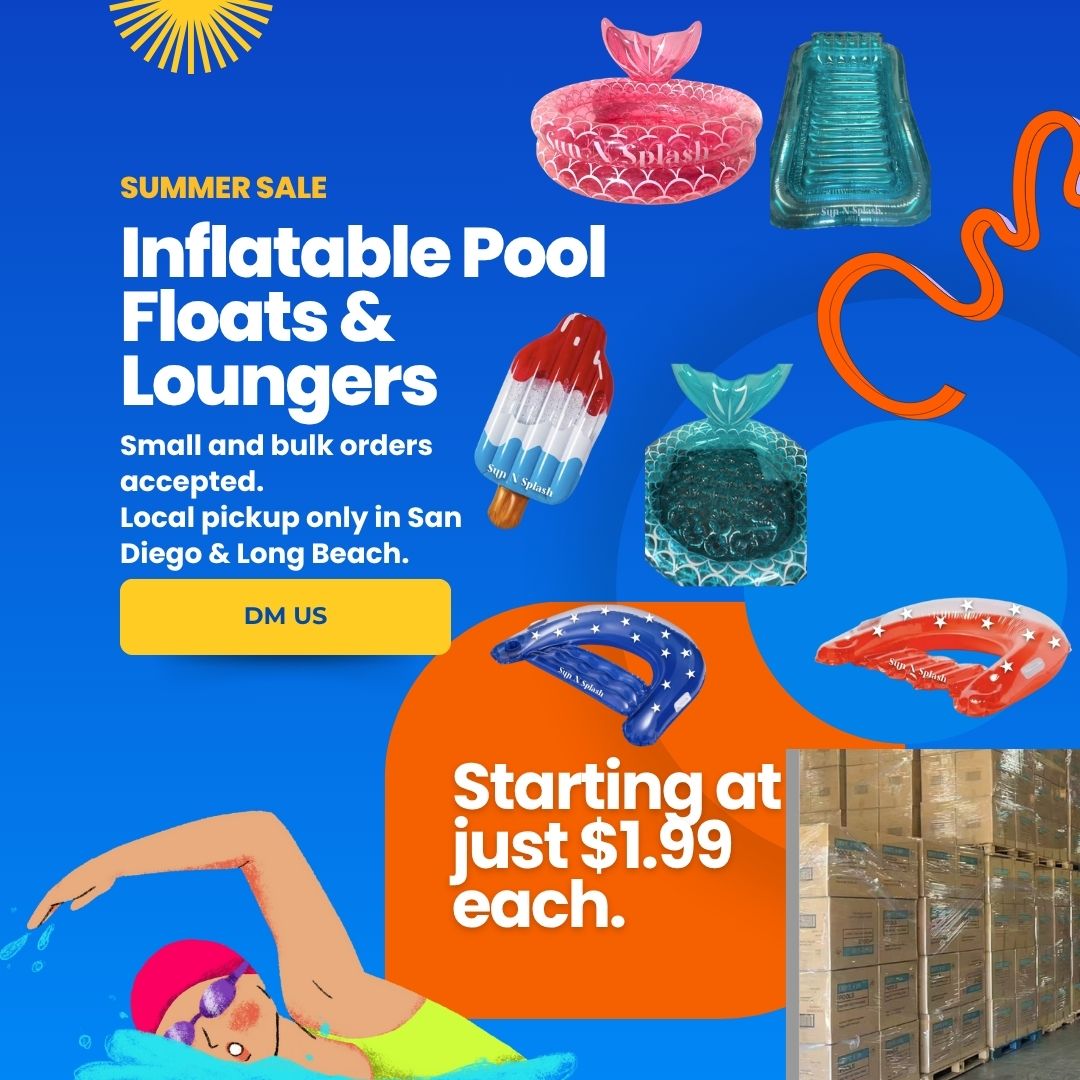 Inflatable Pool Floats & Loungers โ Adult & Kids Sizes | Bulk Pricing San Diego & Long Beach