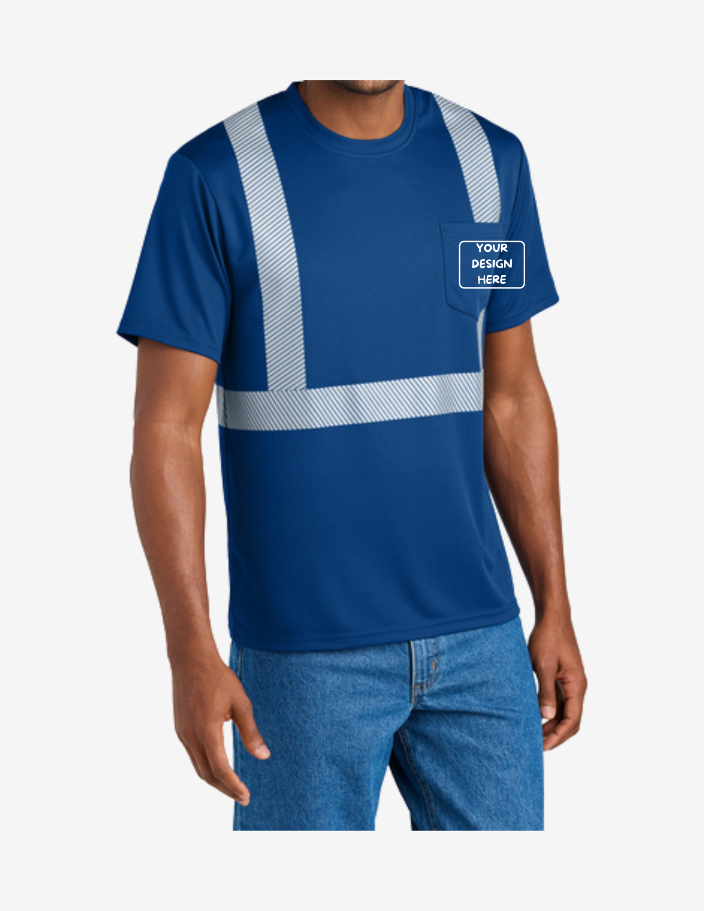 CornerStone Enhanced Visibility Segmented Tape Tee | Custom Embroidery | Pro Goodie Promotion San Diego