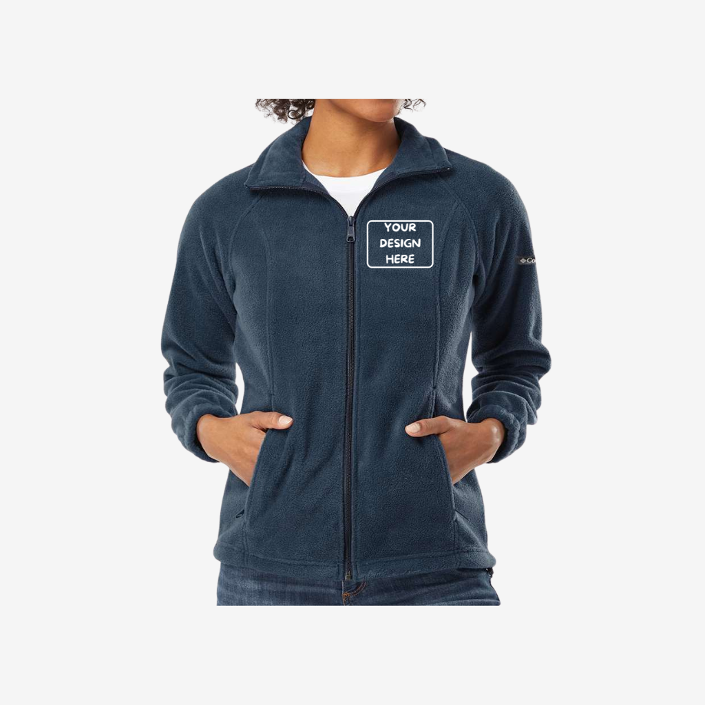 columbia womens benton springs fleece full zip jacket columbia navy custom embroidered fleece jacket