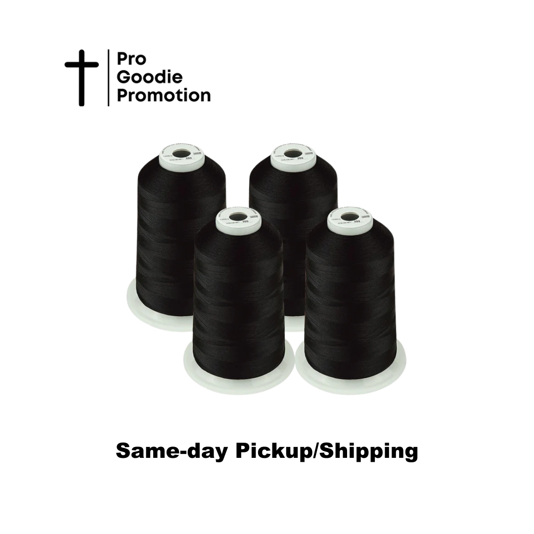 5500Y Polyester Machine Embroidery Thread – Huge Single Spool Pack of 4 | Pro Goodie Promotion