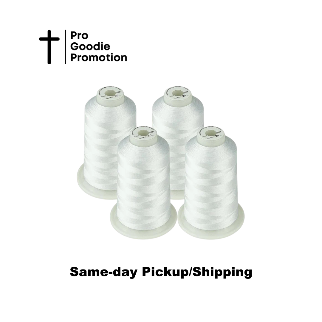 5500Y Polyester Machine Embroidery Thread – Huge Single Spool Pack of 4 | Pro Goodie Promotion