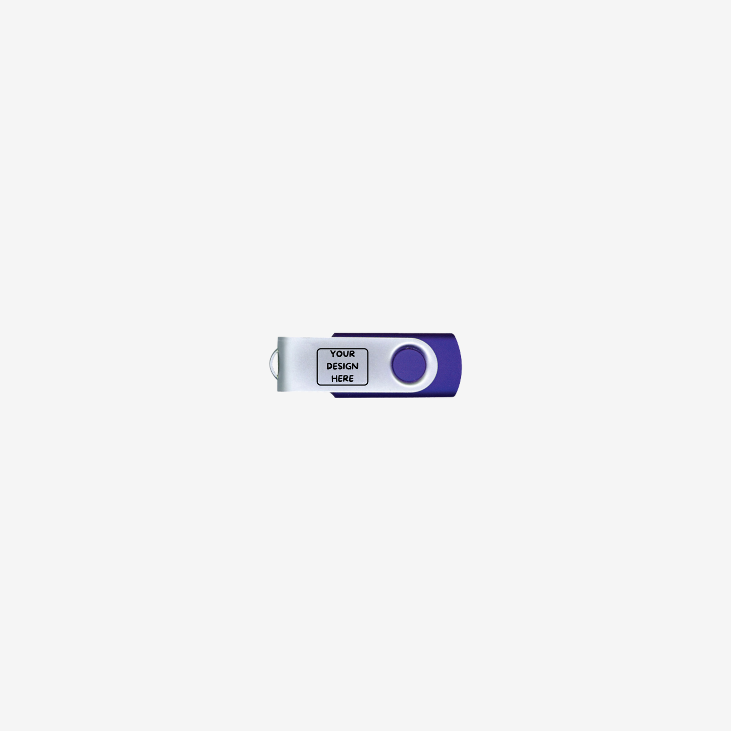 Steel Swiveling USB Flash Drive 8GB