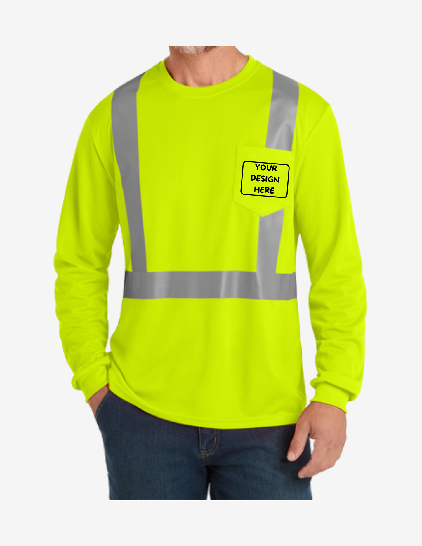 CornerStone Class 2 Mesh Long Sleeve Safety T-Shirt | Custom Embroidery | Pro Goodie Promotion San Diego