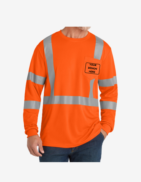 CornerStone Class 3 Mesh Long Sleeve Safety T-shirt