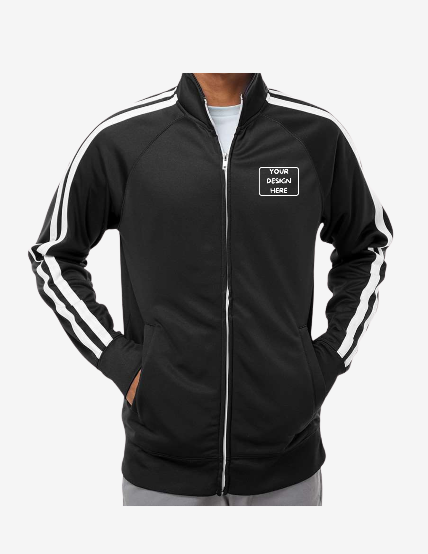 Independent Trading Co. Lightweight Poly-Tech Full-Zip Track Jacket