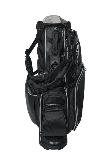 OGIO Orbit Cart Bag Black Front View – Custom Embroidery Available