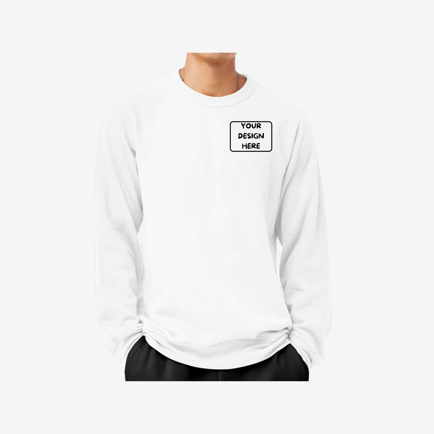 Unisex Sponge Fleece Raglan Crewneck Sweatshirt