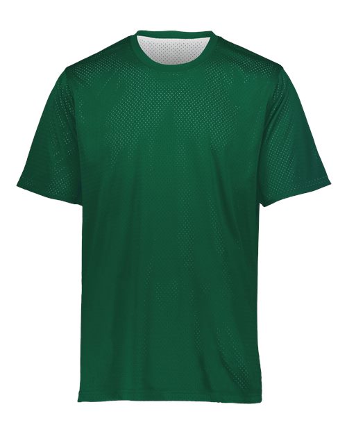 Youth Mesh Reversible Jersey – Augusta 1603 in dark green and white, personalized youth sports jersey by Pro Goodie Promotion