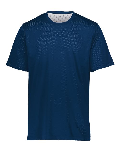 Youth Mesh Reversible Jersey – Augusta 1603 in navy and white, breathable reversible sports jersey by Pro Goodie Promotion