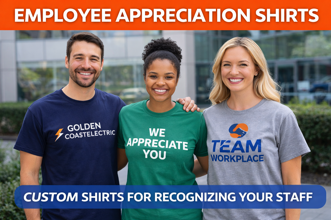 employee appreciation custom t shirts team staff apparel