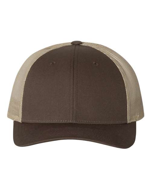 Embroidered trucker hat showcasing clean stitch quality
