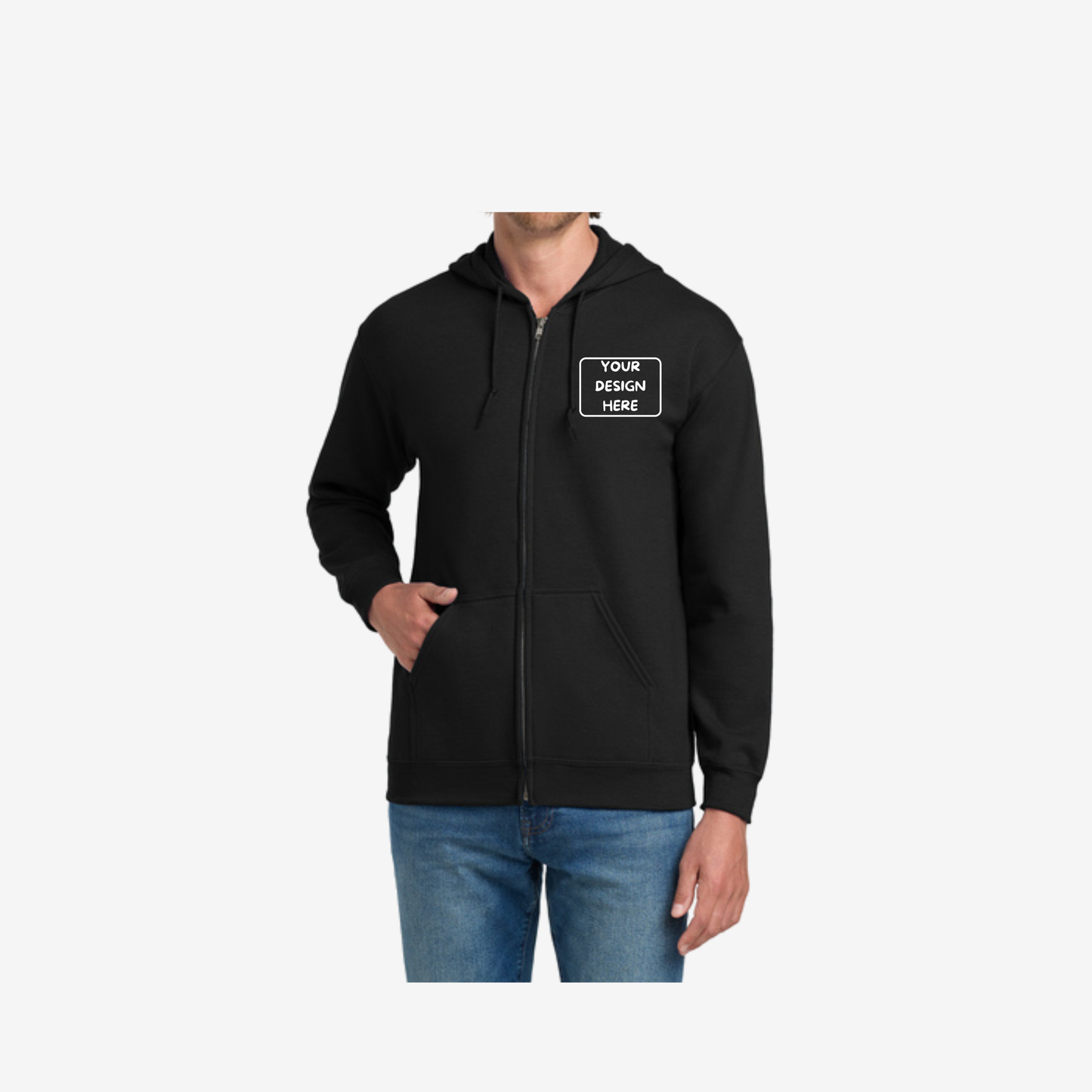 Gildan Heavy Blend Zip Up Hoodie