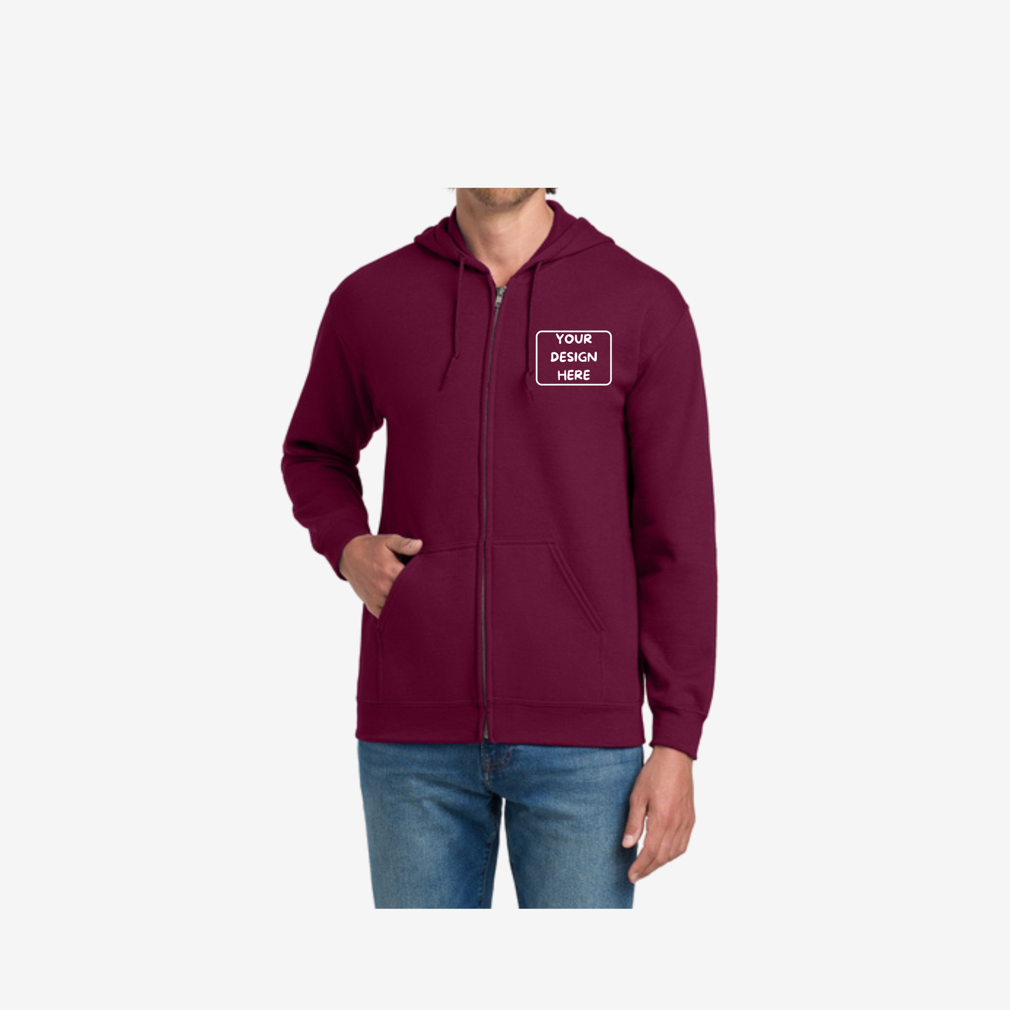 Gildan Heavy Blend Zip Up Hoodie