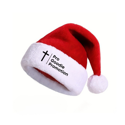 Premium Embroidered Santa Hat – Fast Turnaround Holiday Hat for Christmas, Personalized, High-Quality Festive Wear