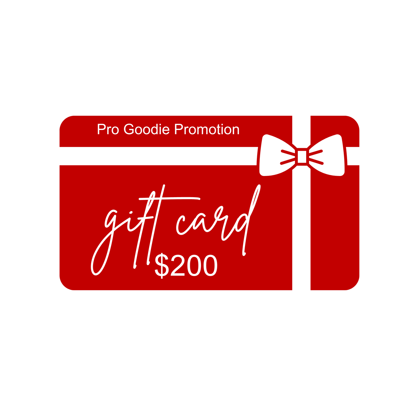 Pro Goodie Promotion Holiday Gift Card