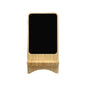 LED Light-Up Bamboo Wireless Charger Stand – Custom Engraved Fast Charging Dock | Eco-Friendly Wireless Phone Charger