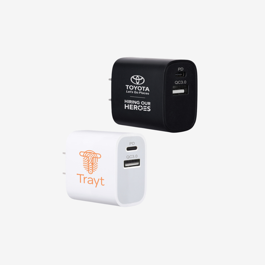 Dual 18W USB-A / USB-C Power Adapter