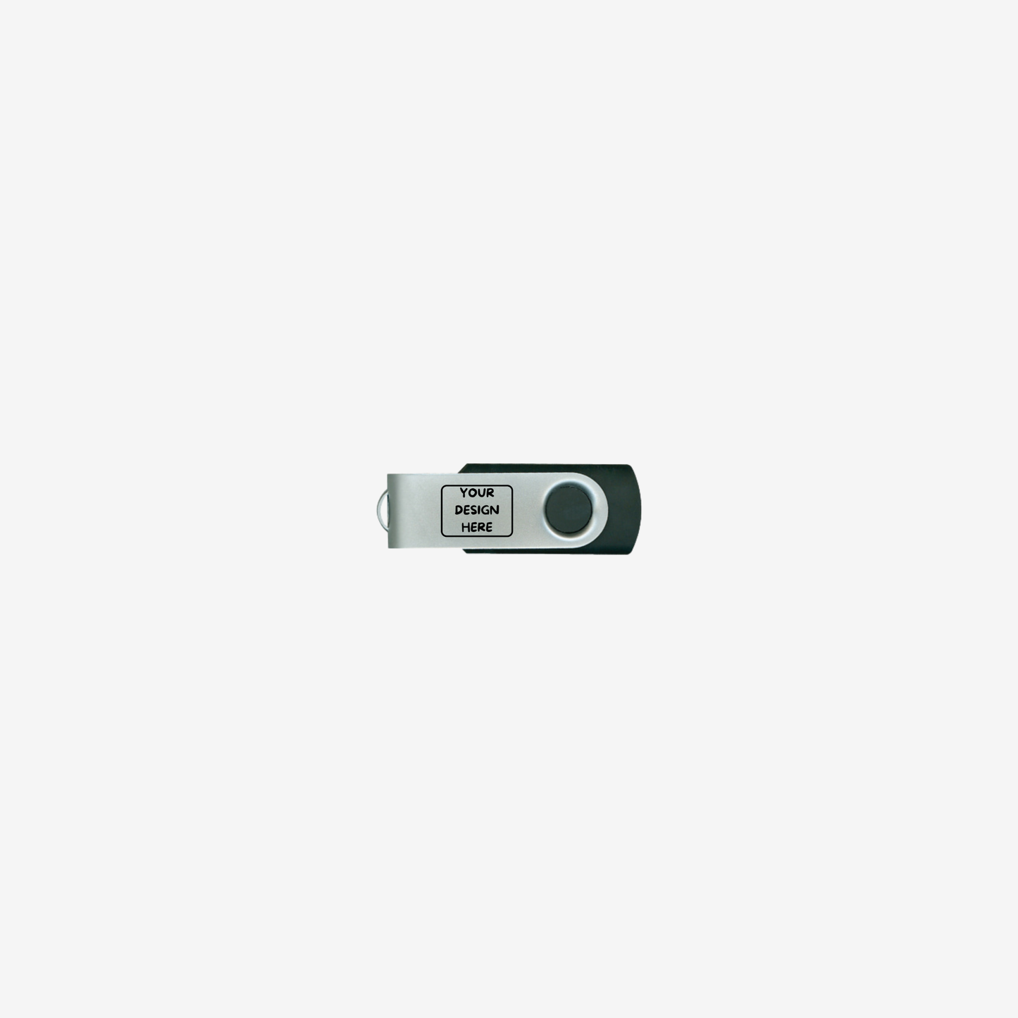 Steel Swiveling USB Flash Drive 8GB