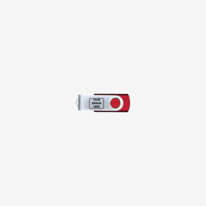 Steel Swiveling USB Flash Drive 8GB
