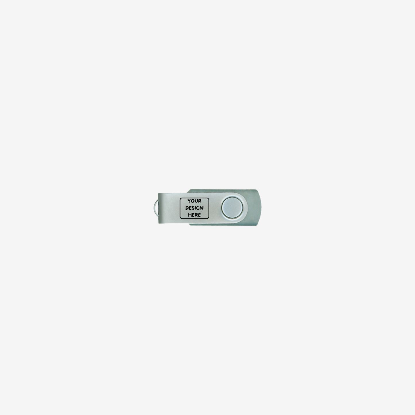 Steel Swiveling USB Flash Drive 8GB