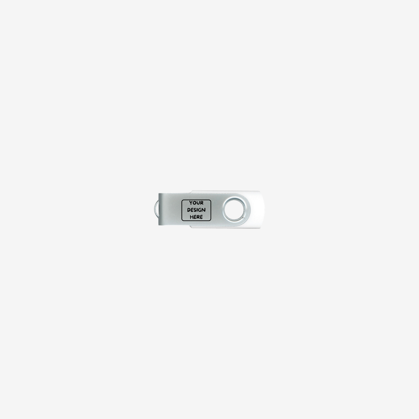Steel Swiveling USB Flash Drive 8GB