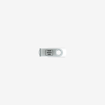 Steel Swiveling USB Flash Drive 8GB