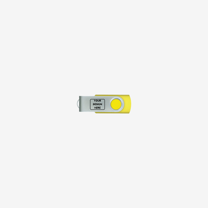 Steel Swiveling USB Flash Drive 8GB
