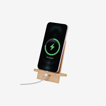 Deluxe Bamboo Phone Holder & Stand