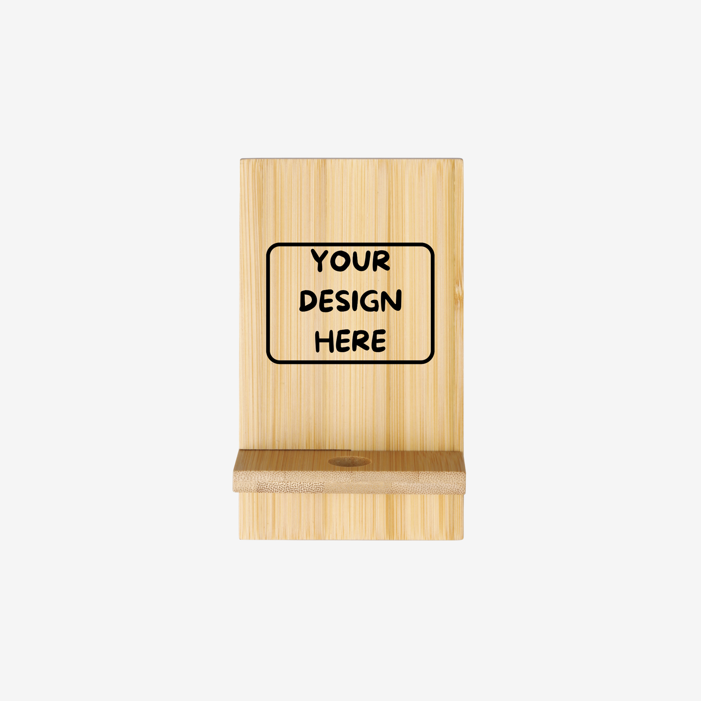 Deluxe Bamboo Phone Holder & Stand