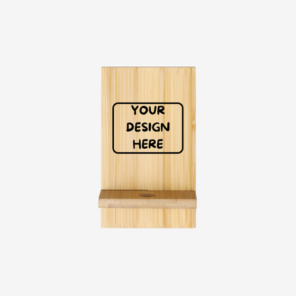 Deluxe Bamboo Phone Holder & Stand