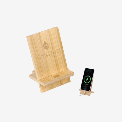 Deluxe Bamboo Phone Holder & Stand