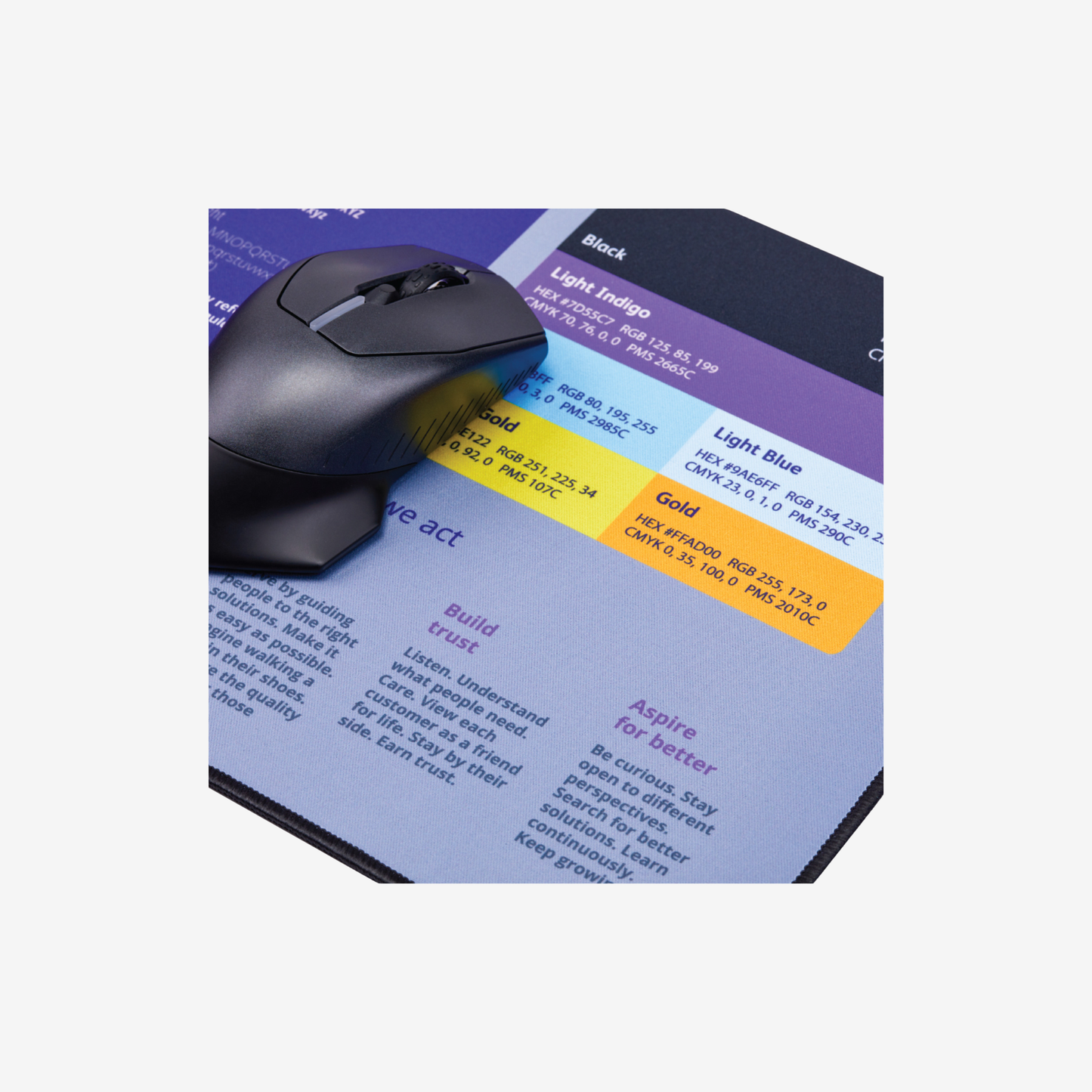 XXL Mouse Pad Desk Mat w/Stitched Edges and Full Color Dye Sublimation