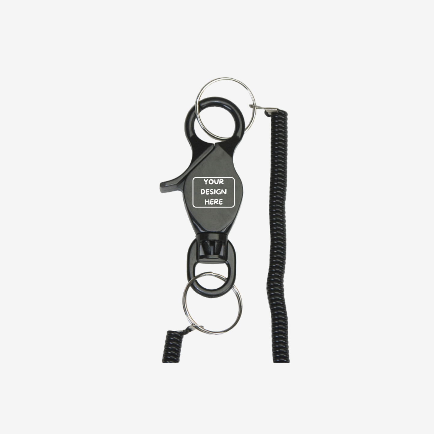 "Lobster" Clip w/20" Long Coil Keyring