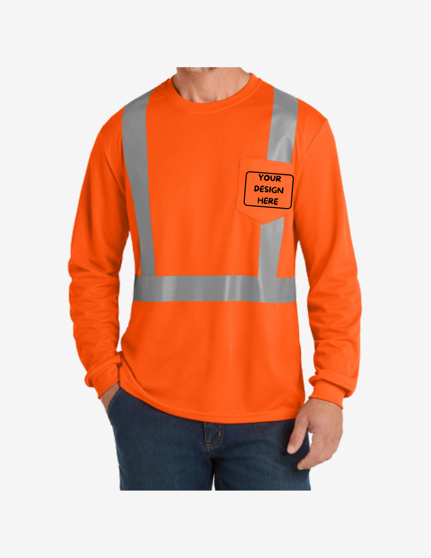 CornerStone Class 2 Mesh Long Sleeve Safety T-Shirt | Custom Embroidery | Pro Goodie Promotion San Diego