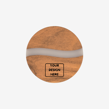 Acacia Wood & Resin Coaster