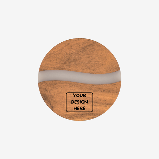 Acacia Wood & Resin Coaster