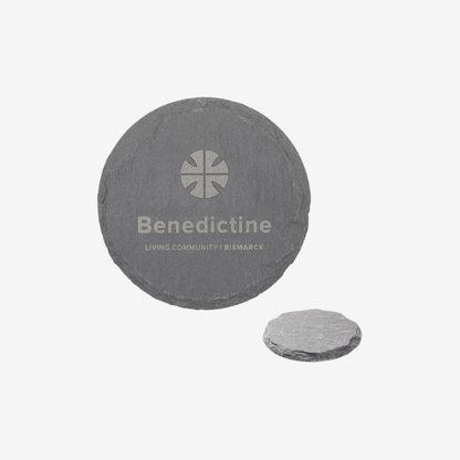 Natural Slate Stone Round Coaster