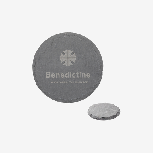 Natural Slate Stone Round Coaster