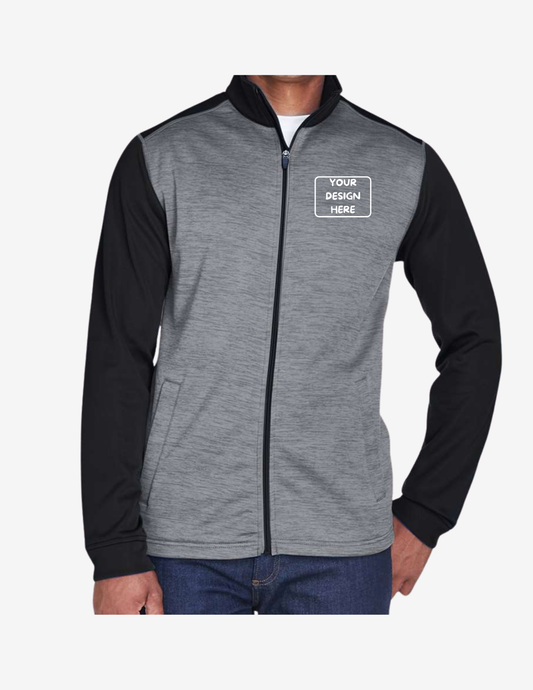 Devon & Jones Men's Newbury Colorblock Fleece Zip Up Jacket