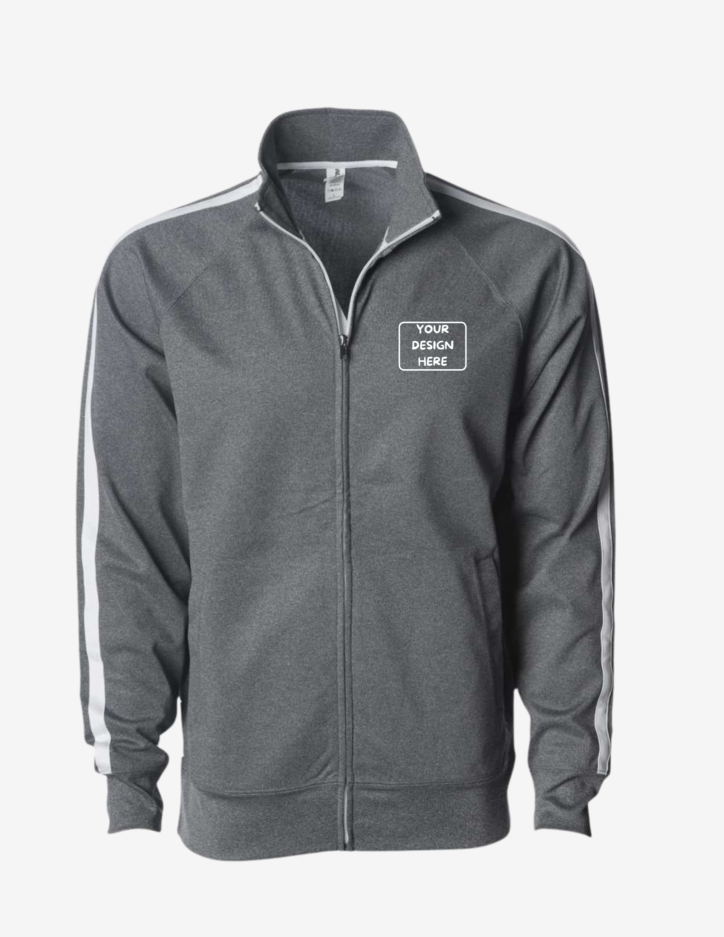Independent Trading Co. Lightweight Poly-Tech Full-Zip Track Jacket