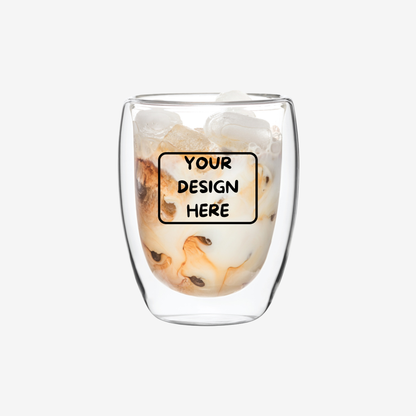 12 oz. Double Walled Latte Glass Mug