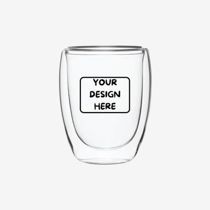 12 oz. Double Walled Latte Glass Mug