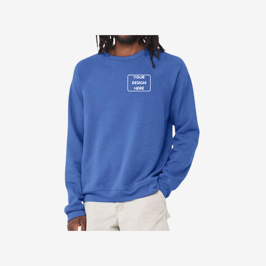 Unisex Sponge Fleece Raglan Crewneck Sweatshirt