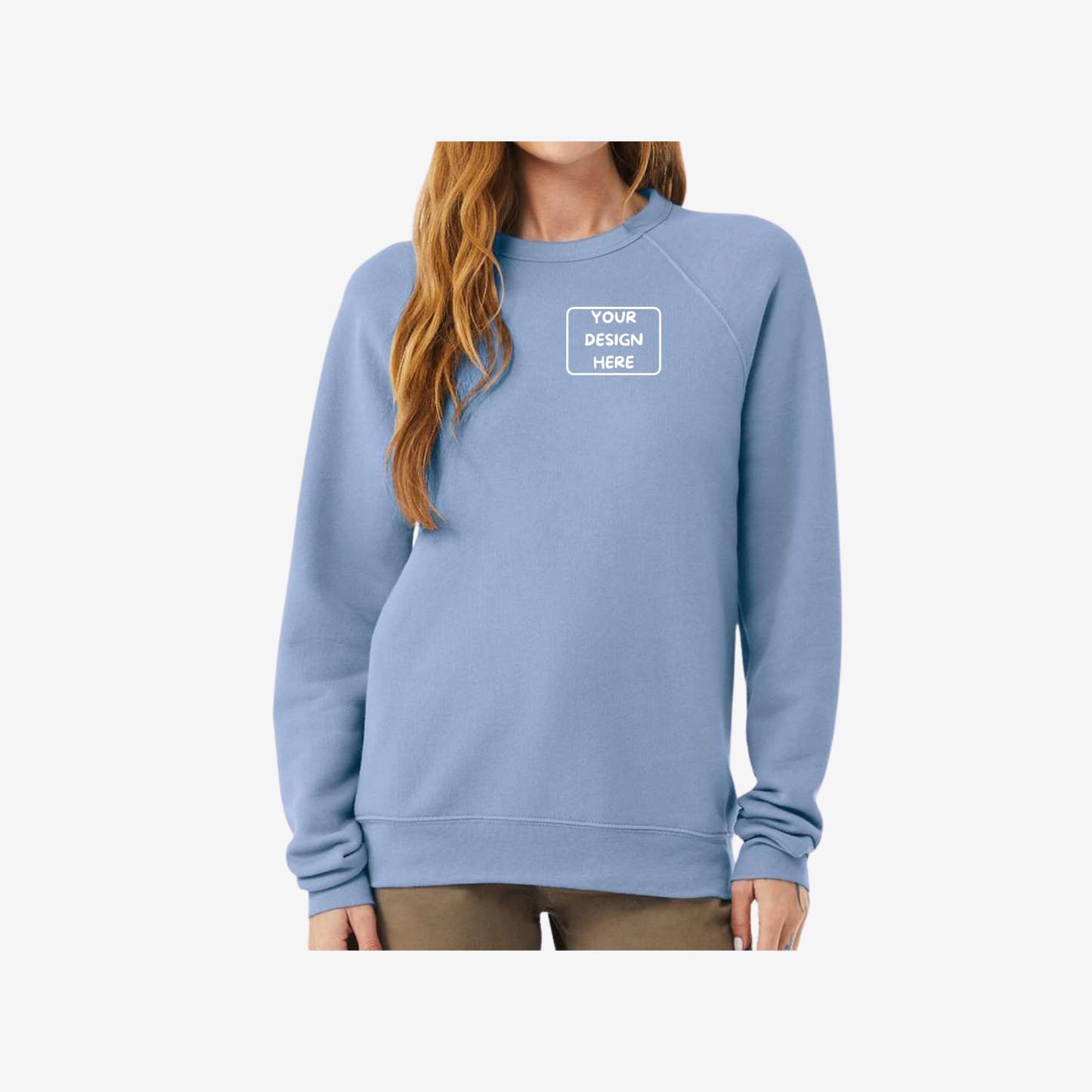 Unisex Sponge Fleece Raglan Crewneck Sweatshirt