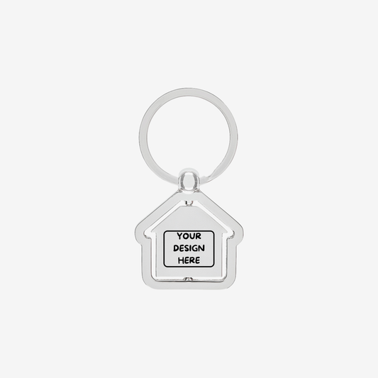 House Shaped Center Spinning Keyring