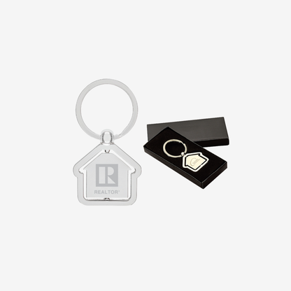 House Shaped Center Spinning Keyring