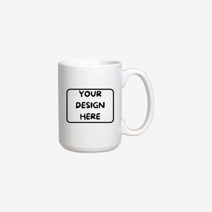 15 oz. Giant White Ceramic Mug