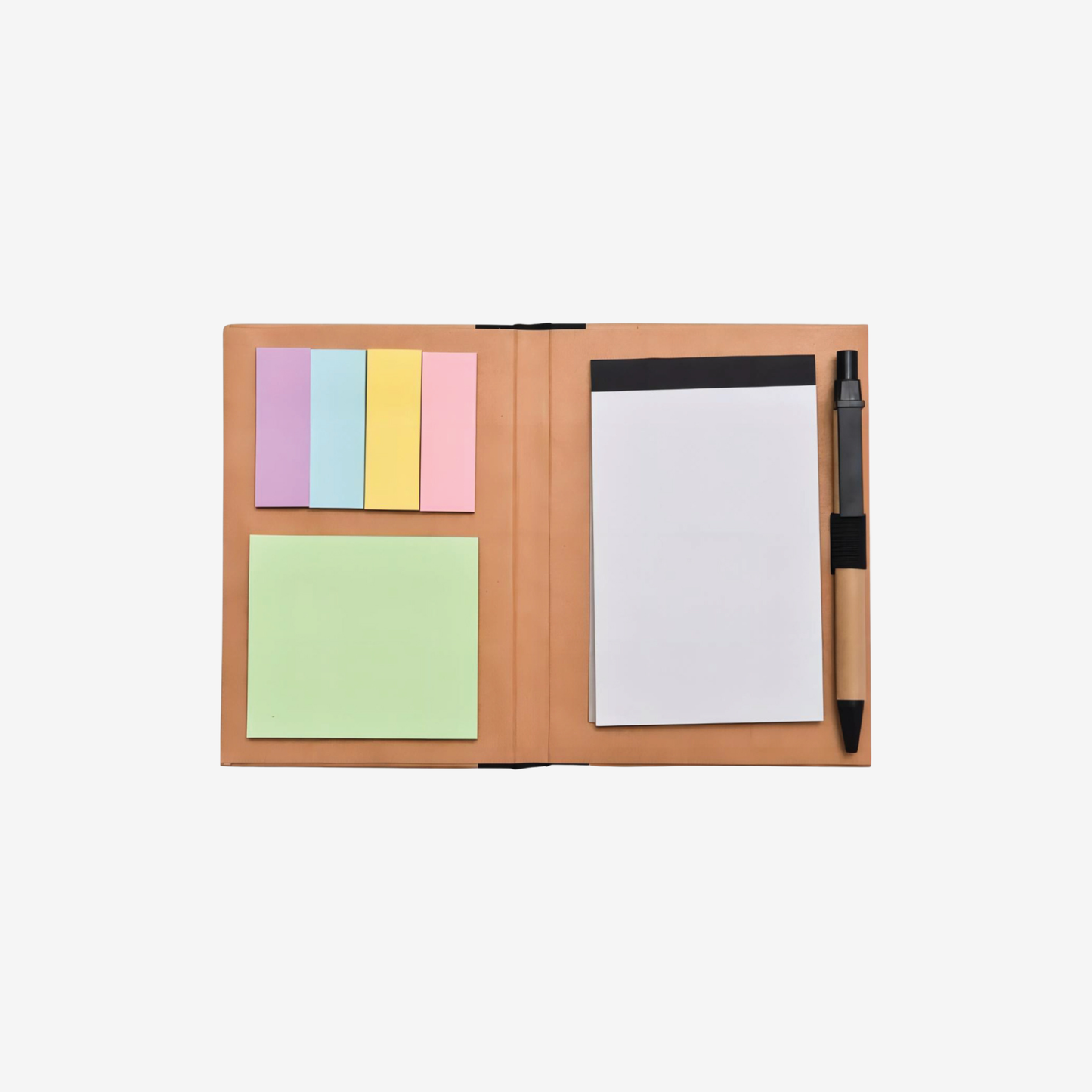 Recycled Cardboard Notebook w/ Calculator and Sticky Tabs